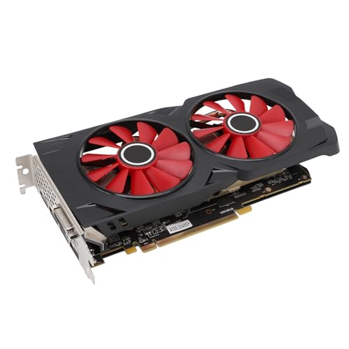 ciciglow Carte Graphique GDDR5 8 Go, Carte Vidéo 256bit GPU PCI Express 3.0 X 16 Carte Graphique de Jeu avec 2 Ventilateurs de Refroidissement pour 4K Gaming PC 1080p 3A Jeux