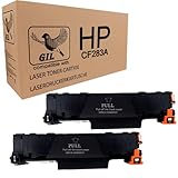 CF283A adecuado para Laserjet M126 M127F M125 M201 M202 M225, color negro