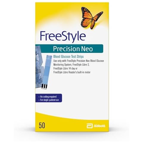 Freestyle Precision Neo Blood Glucose Test Strips, 50 Strips Cover
