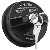 JEEFHO Locking Gas Cap Fuel Cap Compatible with Jeep Wrangler TJ JK Liberty Cherokee Grand Cherokee