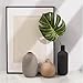 Smiletag Ceramic Modern Farmhouse Vase, Neutral Small for Table, Living Room, Shelf, Bookshelf and Entryway Décor, Set of 3