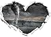 Produktbild Schwarzer Tornado auf dem Feld B&W Detail Herz im 3D-Look, Wand- oder Türaufkleber Format: 62x43,5cm, Wandsticker, Wandtattoo, Wanddekoration