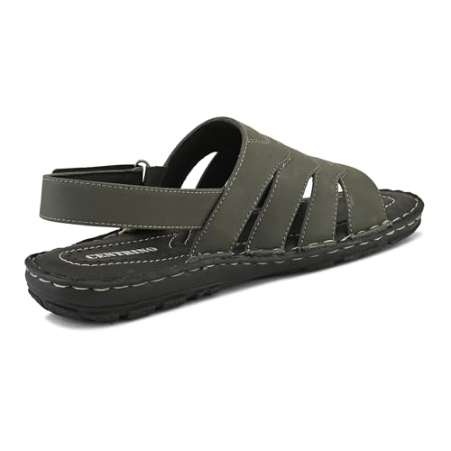 Image of Centrino Sandal for Men | Grip Insole for Stability | slippers /sliders for men |mens sandals casual | sandals for men|Modern Look with Straps | Comfortable Footwear (9265)