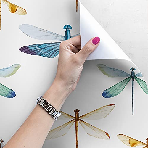 Papier peint Magic-Stick de libellules pour masquer les imperfections murales - 4