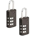 Master Lock Black Set Your Own Combination Luggage Lock, Custom Combo Suitcase Padlock for Travel Bags or Backpacks, 2 Pack, 646T - Image 2