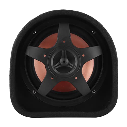 Culnflun Auto Subwoofer Röhre, 12V ABS Bass-Lautsprecher, Bass-Lautsprecher Großer Verbrauch Audio-Modifikation-Sound-Verstärker für Auto-Audio-Soundsystem Modifikation (Schwarz)