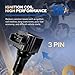 ENA Set of 1 Ignition Coil Pack 5.6 V8 Compatible with Infiniti Nissan 2004 2005 2006 QX56 Titan Truck, 2005 2006 Armada Replacement for UF510 C1483 224487S015 5C1482 CUF510 5C1482 1788335