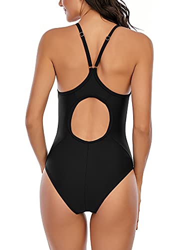 Image of American Trends Women's High Waisted Bikini Bottoms Swimming Suits Tummy Control Bathing Suits