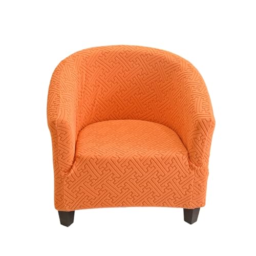CZADMXP Funda de Sillón 1 Pieza Elástica Chesterfield Funda de Sofá de Butacas Universal Protector de Muebles para Salón Recepción (Naranja)