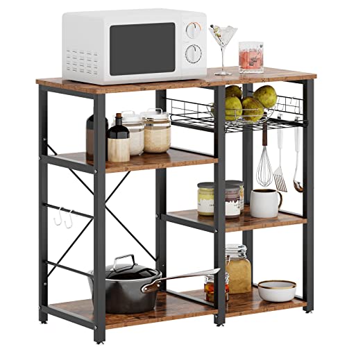 soges 3-Tier Kitchen Baker's Rack Utility Microwave Oven Stand Island