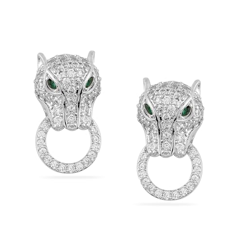 Image of Rubans Demi Fine Stainless Steel Stud Earrings Daily Gift for Women & Girls