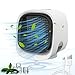 eastoyo Climatiseur Portable, 4 en 1 Silencieux Mini Refroidisseur d'air Portable, Humidificateur, Ventilateur, Purificateur, 7 Couleurs Lumières d'ambiance Nocturne, pour Maison Bureau
