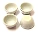 Tumdee Miniatures Set di 4 ciotole in ceramica bianca per bambole W1