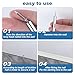 Double-Head Skirting Thread Seamless Nails, 200 pcs Double Headed Skirting Nails without Marks, Double Sided Nails, Invisible Security Screws for Baseboards Double-Headed Nails, and 2 Sleeve Tool