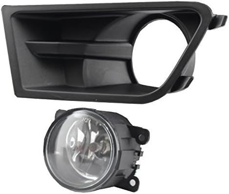 AKKON - For 10-12 Ford Mustang Black Bezel Clear Lens Bumper Driving Fog Light W/Switch + Harness + Bulbs