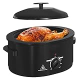 8 QT Electric Roaster Oven with Self-Basting Lid,...