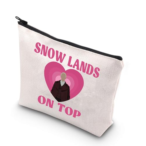 JNIAP Coriolanus Fans Makeup Bag Songbirds Snakes Inspired Gifts Snow Lands On Top Gifts Coriolanus Zipper Pouch (SNOW LANDS)