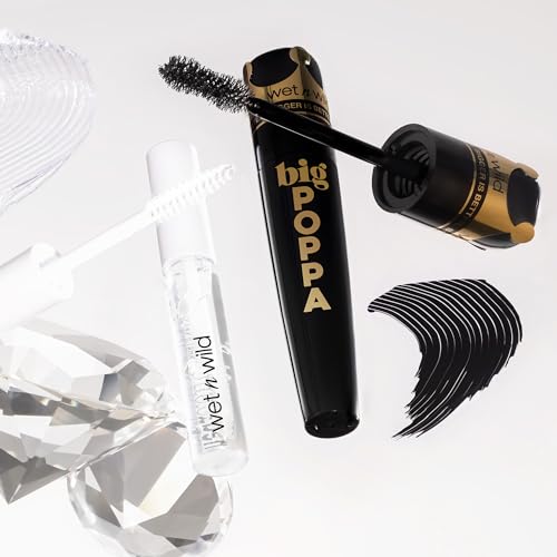 Wet n Wild Marilyn Monroe Big Drama Eye Set, Volumizing Black Mascara and Clear Lash & Brow Mascara Set, Nourishing Formula with Castor Oil, Pro Vitamin B5, and Soy Protein for Fuller Lashes - Image 3