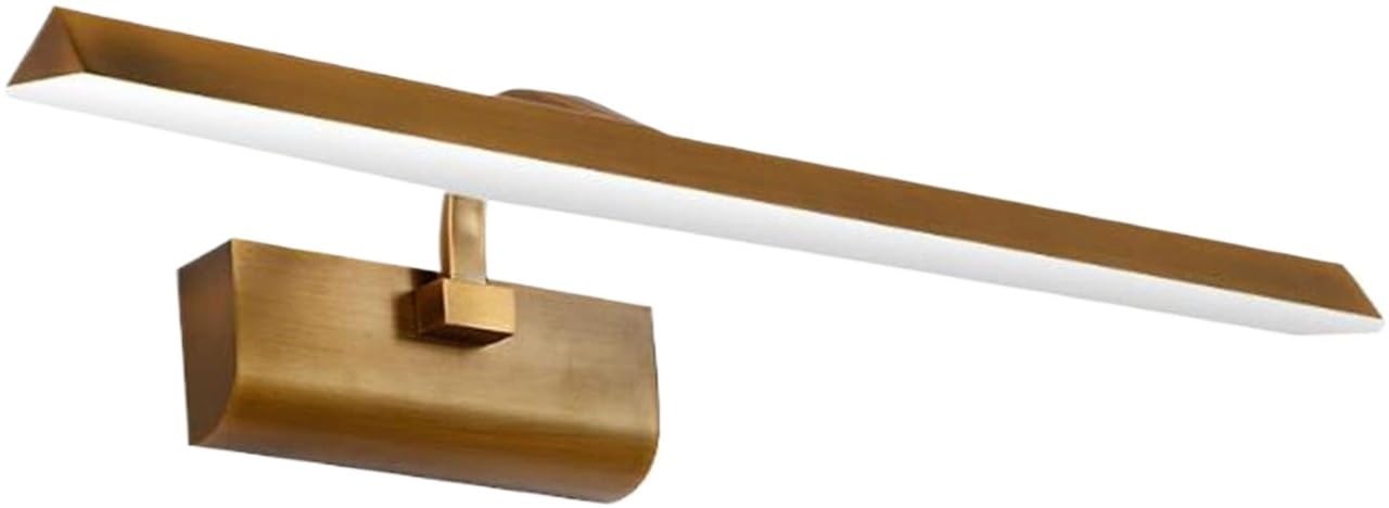 Nowoczesna lampa łazienkowa – wodoodporna, przeciwmgielna, z oświetleniem LED – do makijażu i golenia (wbudowane światło)(Warm Light,60cm)