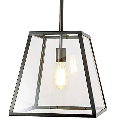 Chandelier moderne en verre noir pour illuminer votre salle à manger style loft rétro