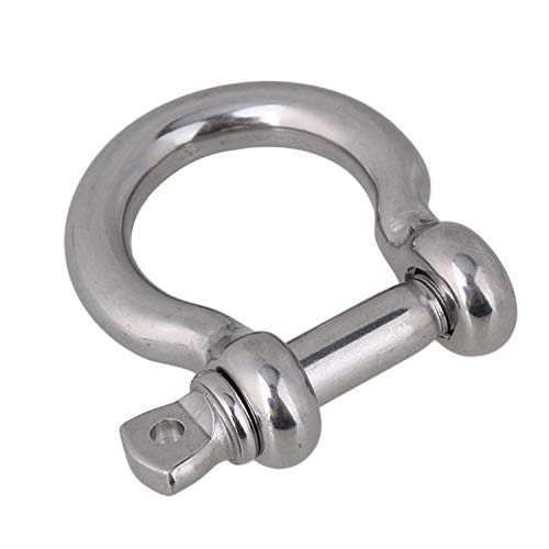Shenghuiss Anchor Shackle Stainless Steel 316 Forged Bow Shackle Screw Pin Marine Hardware Rigging 3/8 Inch 2 Pack thumb #4