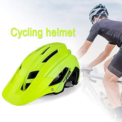 Brownrolly Bat Fox Casco de Bicicleta Bicicleta de montaña Casco de equitación de una Pieza Adultos Ciclismo Casco Deportivo F692