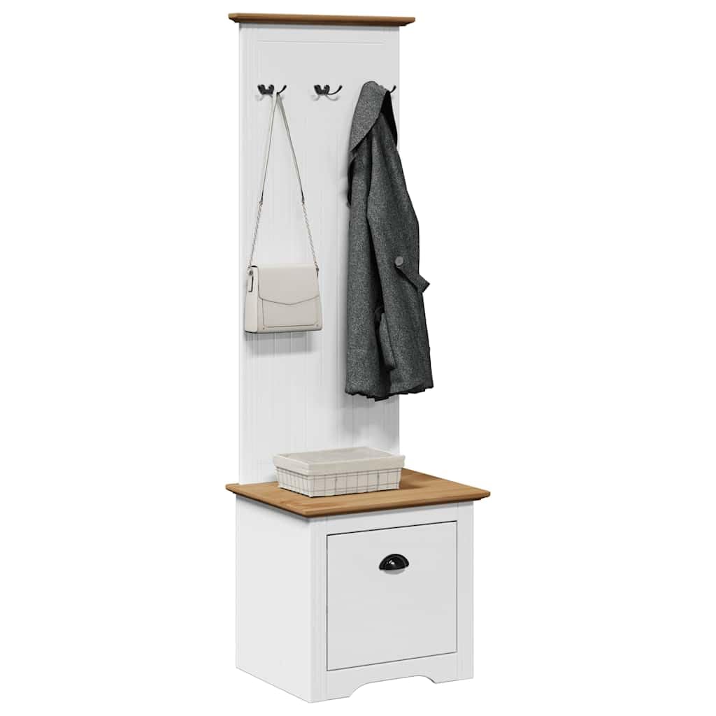 Armoire de couloir gain de temps BODO, vestiaire gain de place avec tiroir et patères