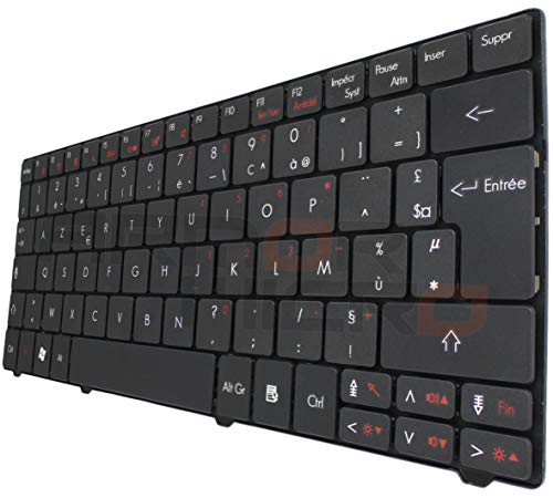 ARMORMICRO Clavier pour Packard Bell Butterfly XS XS/R-EV-010FR BFXS - Français AZERTY Noir