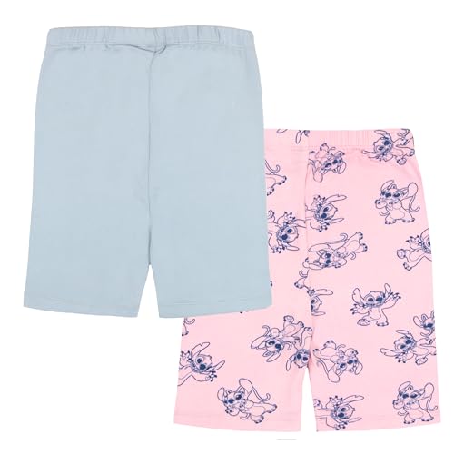 Image of Disney Lilo and Stitch Girls 2-Pack Shorts Set - Lilo & Stitch Biker Shorts Bundle Set for Girls