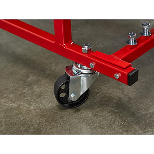 Rolling Engine Cradle Stand With Wheels, Fits Chevy V8 Small Block And Big Block, Steel Construction, Built In Hardware Storage, Easy Assembly #TOP7