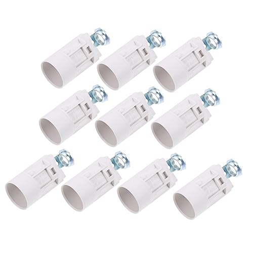 LALAFINA 10pcs Light Holder Candle Lamp Base Durable Bulb Holder for Crystal Lighting Fixtures Safe Practical Design for Home Decor and Event Lighting