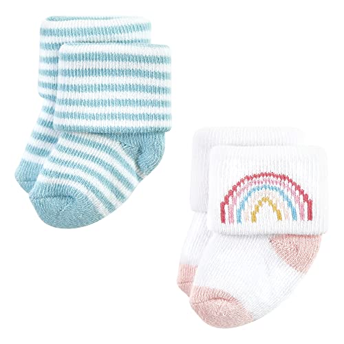 Image of Hudson Baby Baby 8-pack Cotton Rich Newborn and Terry Socks