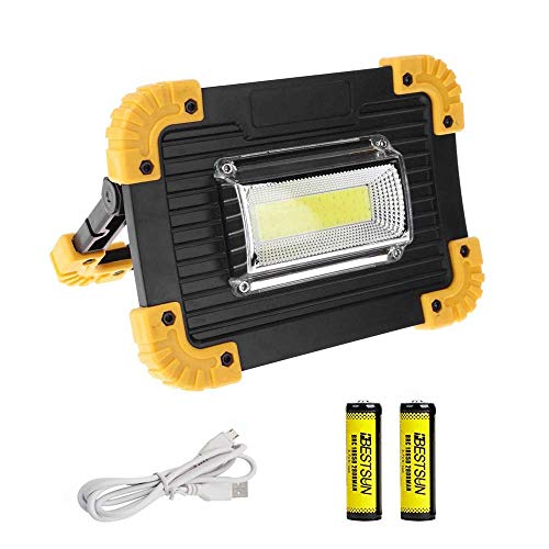 Preisvergleich Produktbild LED Campinglampe 20W, 1500 Lumen Superhell Wiederaufladbare Arbeitsleuchte, Baustrahler mit 3 Lichtmodi für Stromausfällen, Zelt, Camping, Notfall usw