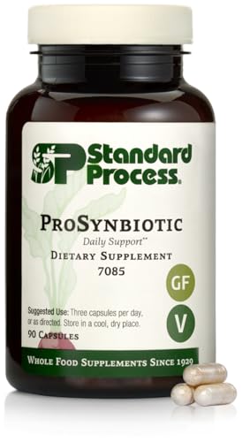 Standard Process ProSynbiotic - Whole Food Bowel Immune Support Digestion and Digestive Health with Bifidobacterium Chicory Root Lactobacillus Acidophilus and Inulin - Vegetarian - 90 Capsules