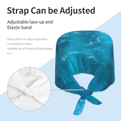 Image of Unisex Adjustable Surgical Sweatband - Elastic Bandage Cap - Scrub Caps for Nurse Working Cap