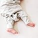 Woolino 4 Season Baby Sleep Bag with feet, Merino Wool and Organic Cotton Walker Sleep Bag Sack, 6-18m, Birch Gray