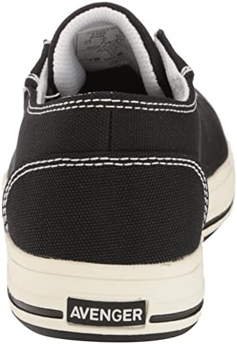 Avenger Work Boots Women's Low Top Industrial Shoe, Black/White, 7.5 Wide | Image 2