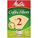 Melitta Cone Coffee Filter #2 100 Count- Natural Brown