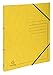 Produktbild Exacompta 542559E Ringhefter aus bedrucktem Colorspan-Karton, Gummizugverschluß, 2 Ringe Ø 15 mm, 32 x 25cm, für DIN A4, 1 Stück, gelb
