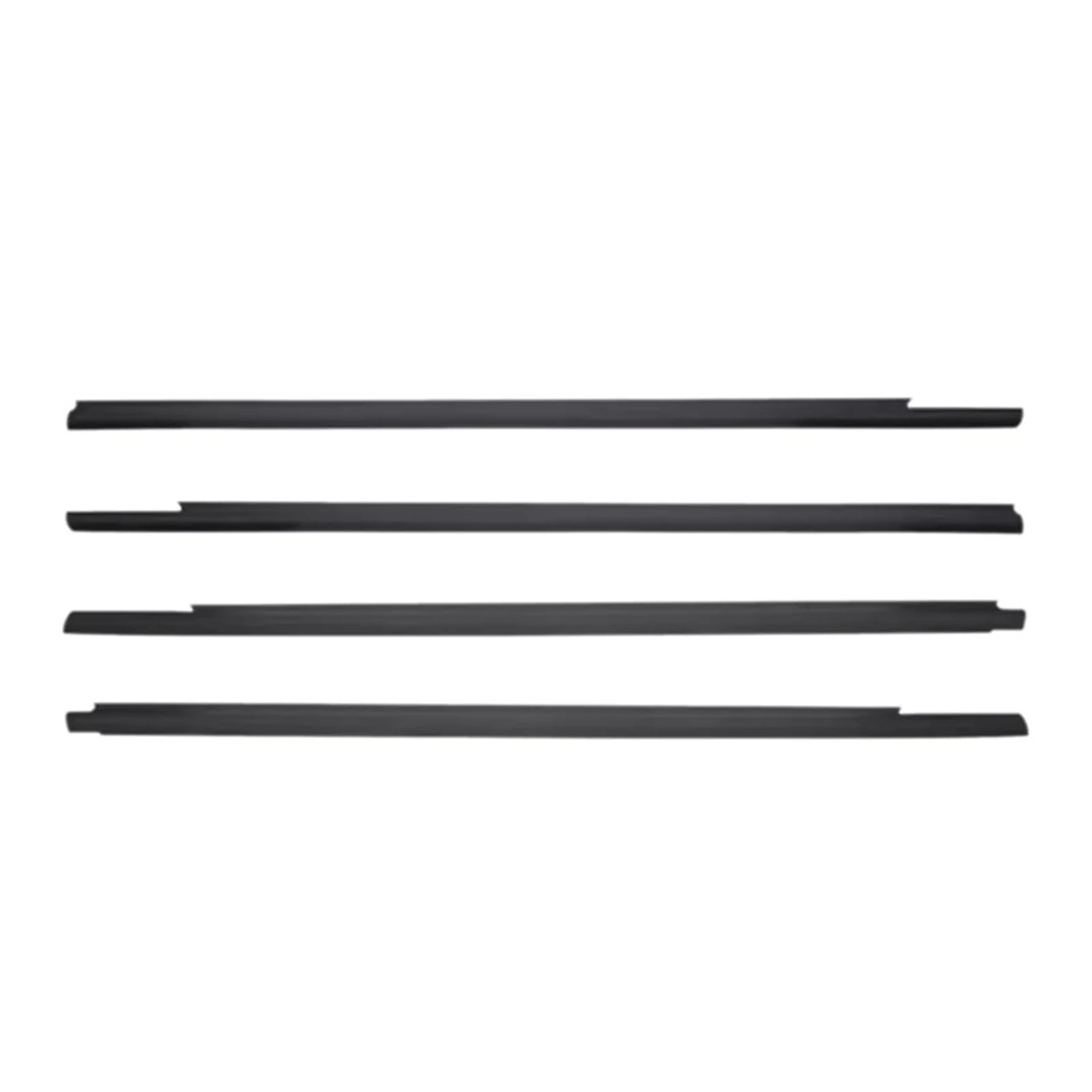 Rubber Seal Weather Stripping 4PCS for Citroen for Elysee 2014 2015 2016 Outside Window Glass Weatherstrip Rubber Strip Car Accessories