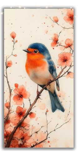 Kit broderie diamant oiseau 5D DIY peinture diamant adulte rétro