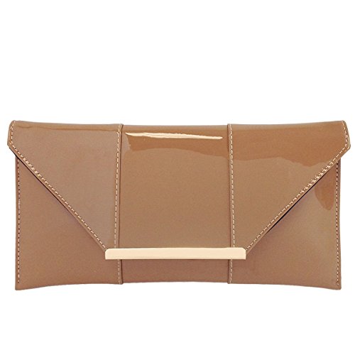Image of JNB Faux Patent Leather Envelope Candy Clutch
