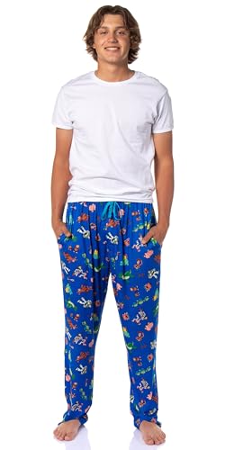 Disney Toy Story Men's AOP Character Design Adult Lounge Sleep Pajama Pants with Drawstring Elastic Waistband2