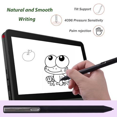 Image of USI 1.0 Pen for Lenovo USI Pen Compatible with Lenovo Chromebook,USI Stylus for Lenovo 300e /500e Gen 3 Chromebook,IdeaPad Flex 5i /Duet 5 Chromebook,4096 Pressure Sensitivity(Black)