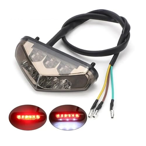 Indicateurs tournage moto 12V avec feu arrière de moto complet et stop freinage quad ATV
