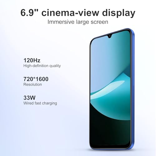 XIAOMI Redmi 15C Smartphone(Coque Inclus), 4Go RAM 256 Go ROM, Triple caméra arrière de 50MP avec IA, Écran 6,9 Pouces Batterie 6000 mAh, Affichage de Soins oculaires 120 Hz(Bleu) – Image 5