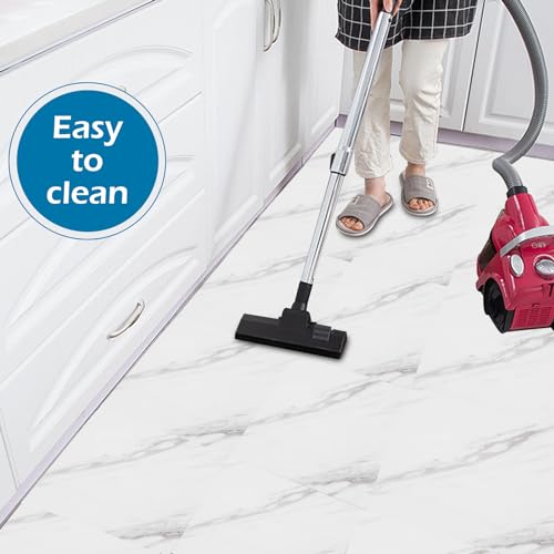 Pvc-vloerbedekking, zelfklevende tegels, 22 stuks, 30 x 30 cm (2 m²), zelfklevende vinyltegels, betoneffect, antislip, waterdicht, oliebestendig, snijbaar, vloerstickers voor slaapkamer, keuken - Image 7