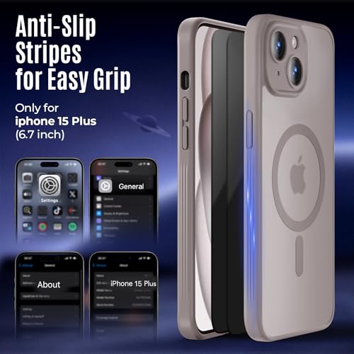 Image of Symcele Designed for iPhone 15 Plus Case, Natural Titanium