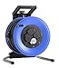 Produktbild HEDI K350N2TF Kabeltrommel Professional Plus 320 50m; DiagS, Thermoschutzschalter; Neopren Gummi Leitung H07RN-F 3G1,5, 250 V, blau, schwarz