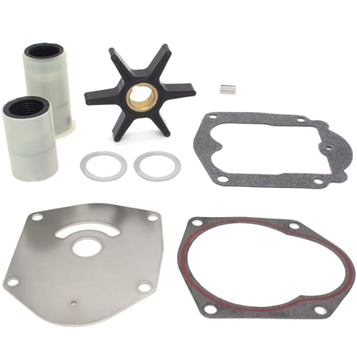 Image of QuickMarine 821354A2 Water Pump Impeller Repair Kit for Mercury Marine 25-50 HP Outboard Motors Replacement 46-821354A2 Sierra 18-4531 Boat Engine